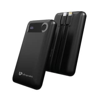 Ultra-Slim & compact Power Bank with Type C & iPhone Cable UM1127BLK