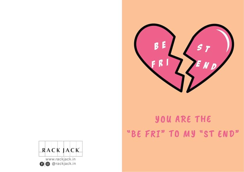 Rack Jack friendship's day funny greeting card - best friend view 2