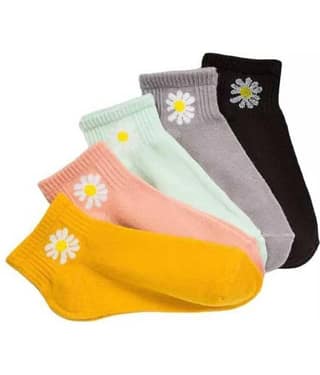 hicode Blended Men's Solid Multicolor Ankle Length Socks ( Pack of 5 )