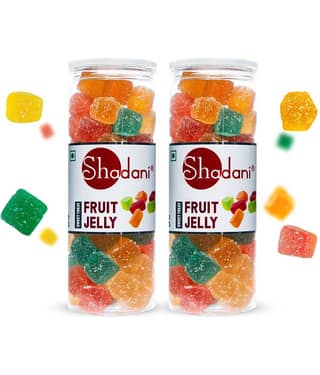 Shadani Fruit Jelly Hard Candies 225 gm Pack of 2