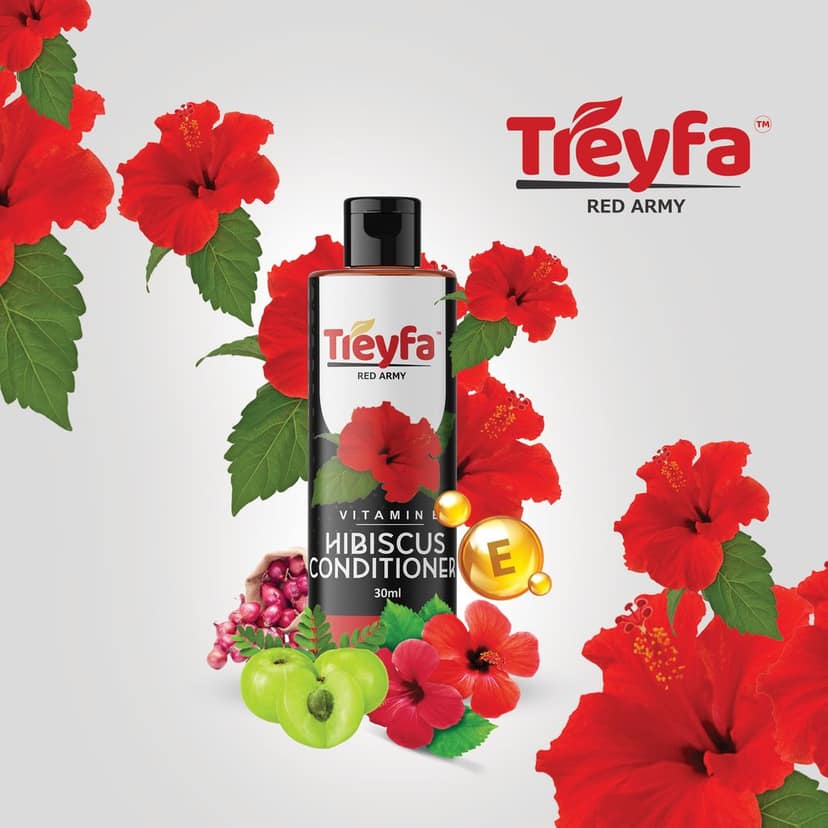 Treyfa Hibiscus conditioner for hair growth & hair fall control (30ml) view 4