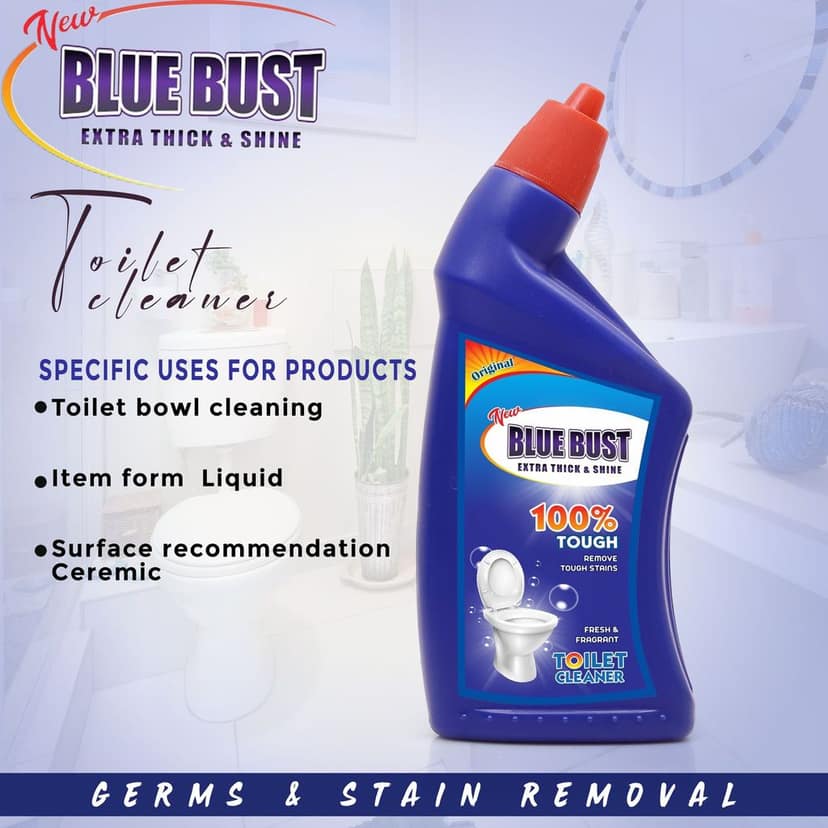 Bluebust Toilet cleaner Liquid 250ml Pack of 4 view 4