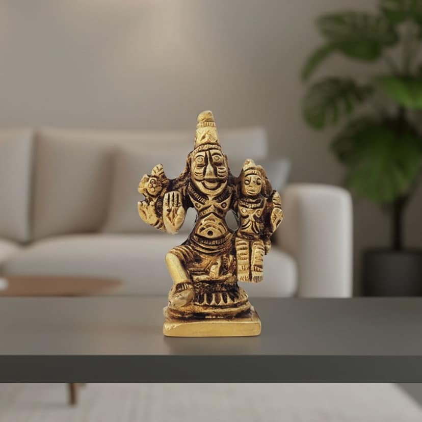 Brass Narsingh Bhagwan Idol � Handmade Narasimha Dev Brass God Statue, Height : 2.2 Inch (BSMAS1286 B)