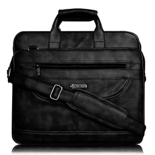 LOREM Tan Color Faux Leather 28L Laptop Messenger Bag For Men BG06