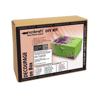 Decoupage Art on MDF box DIY Kit by Penkraft