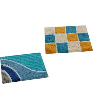 Aazeem Multi Set of 2 Anti-skid Door Mat