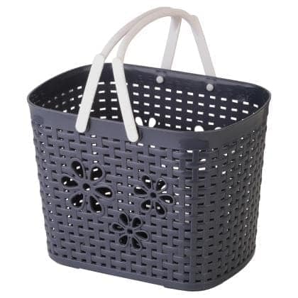 UNMEE Plastic Storage Basket with Handles, For Bathroom, Kitche, Home, Vegetables, Fruits, Toys, Multipurpose Set of 1