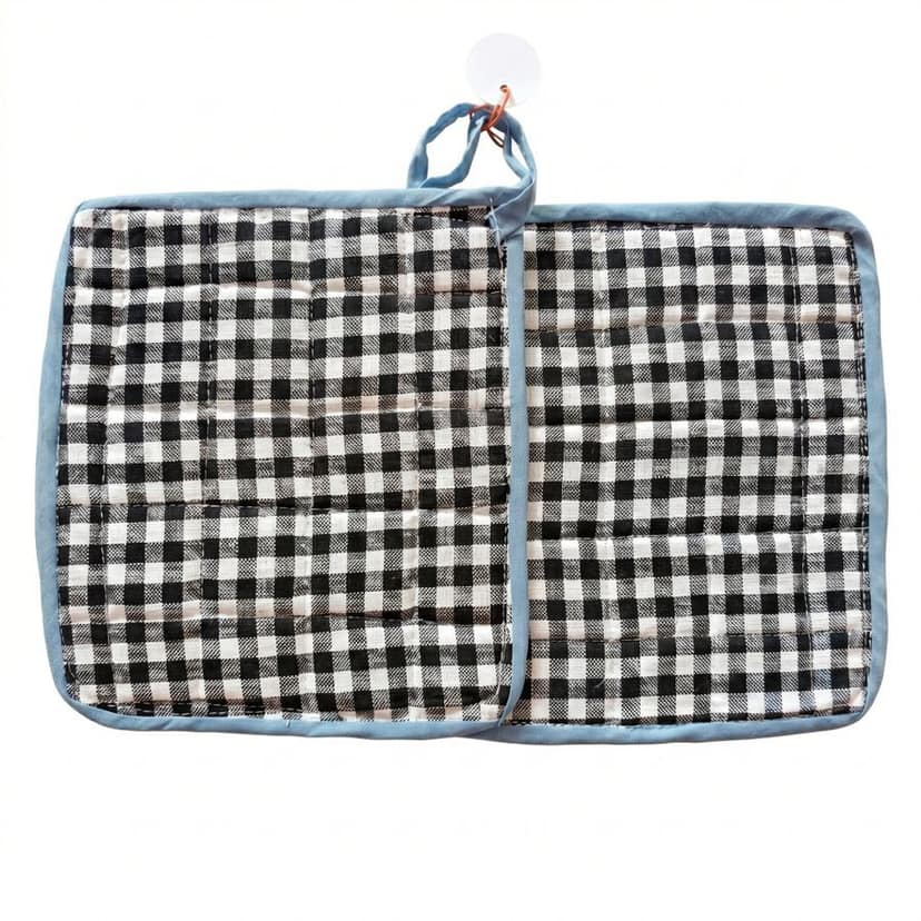 Quilted Cotton Kitchen Pot Holders (Set of 2)