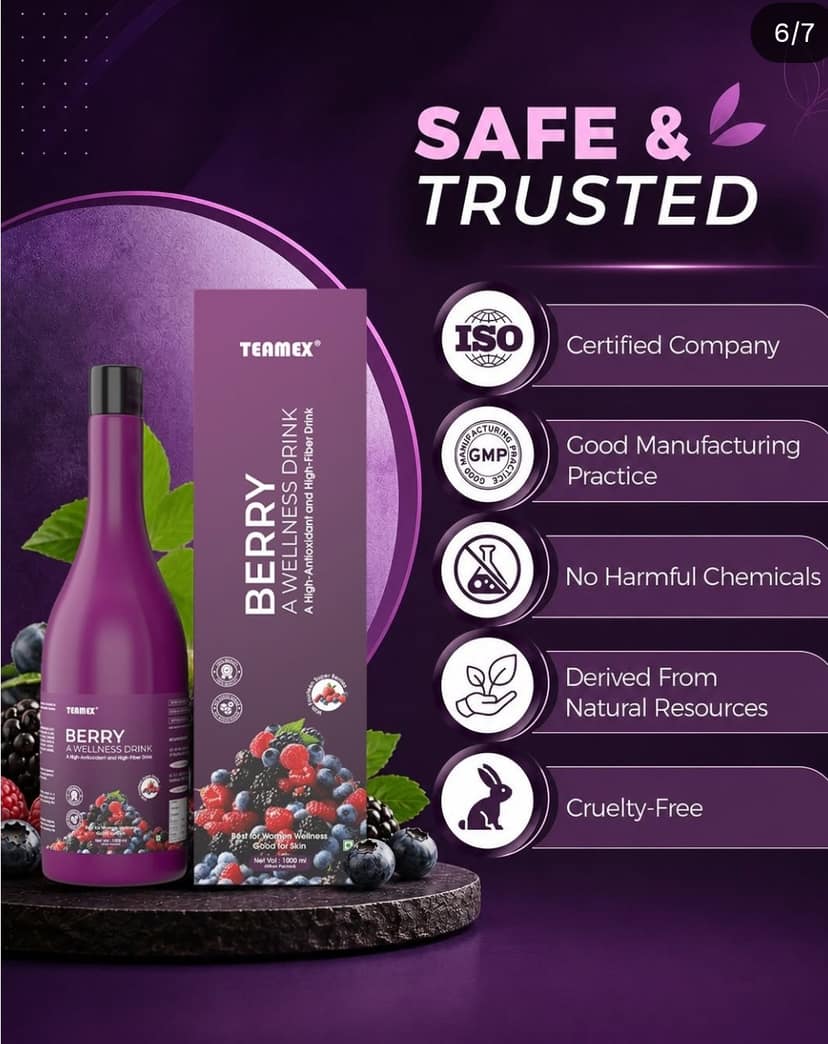 Teamex berry wellness drink view 2