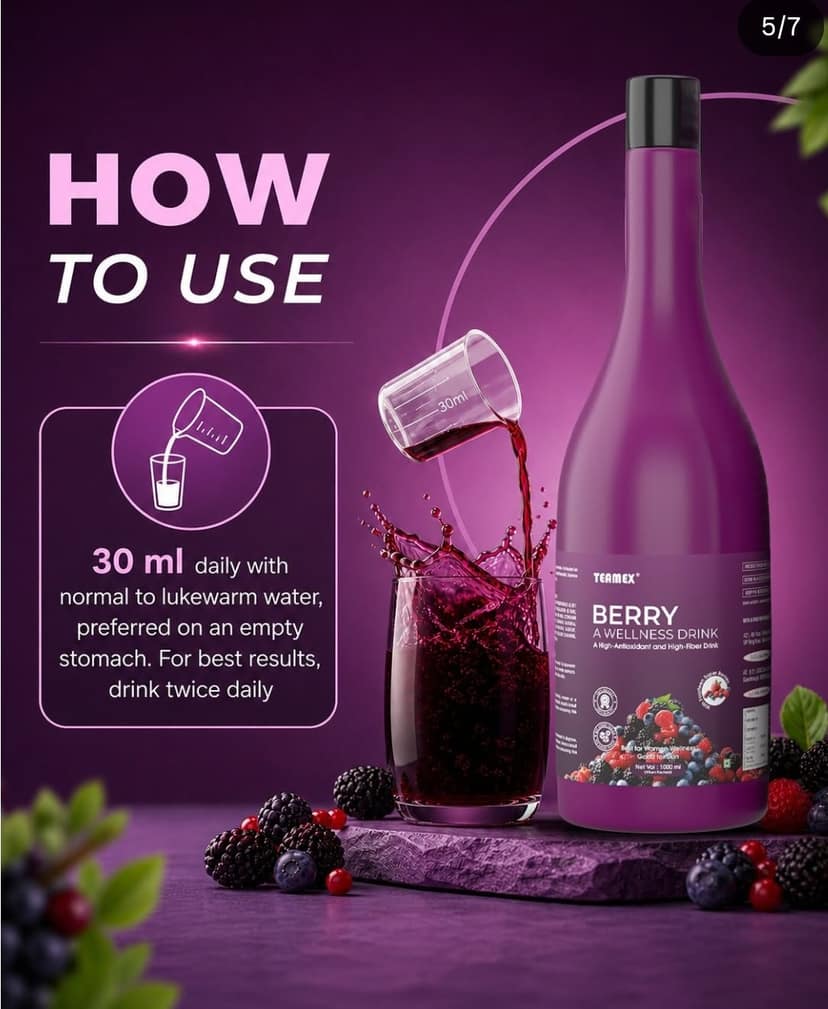 Teamex berry wellness drink view 4