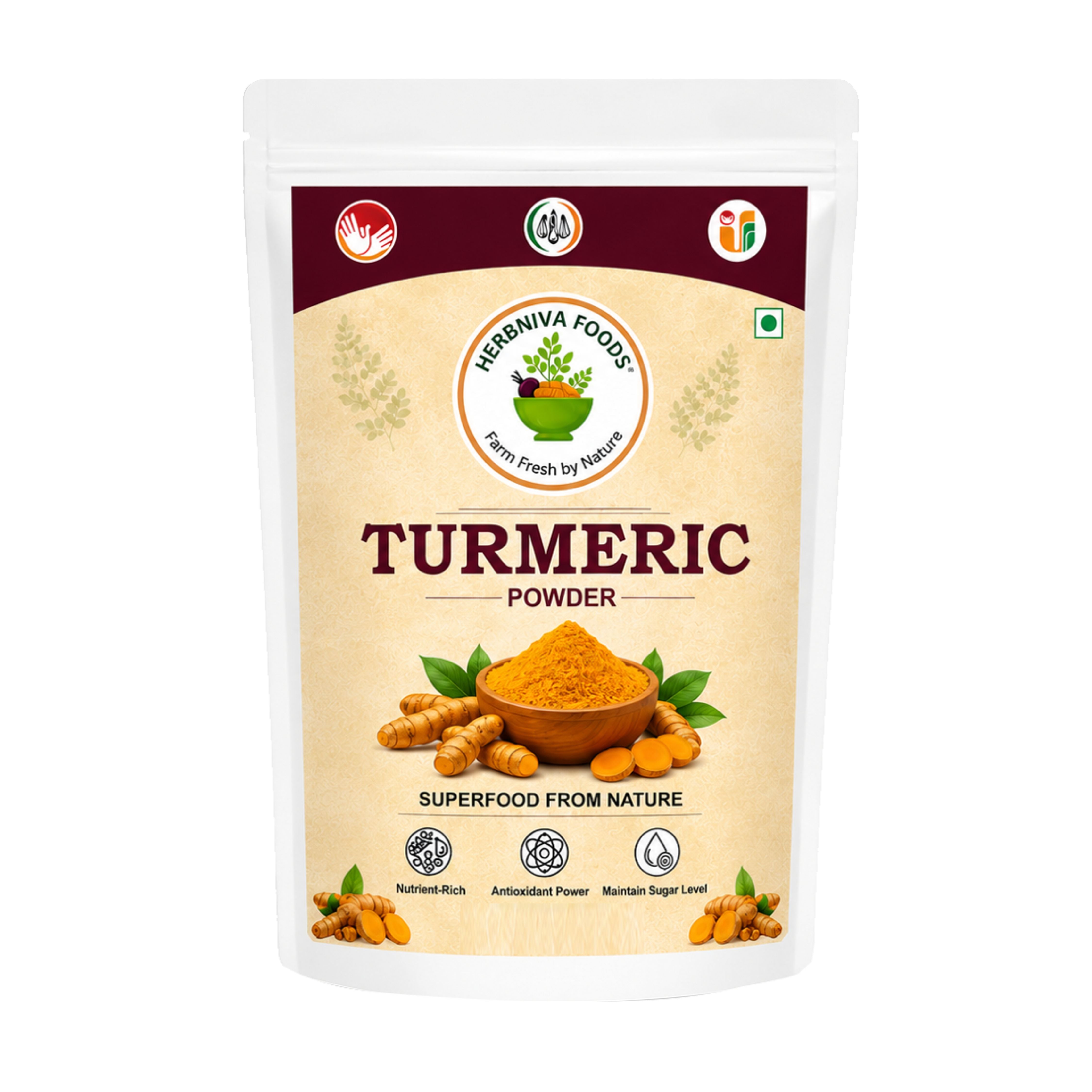 Herbniva Foods Turmeric (Haldi) Powder 200 g