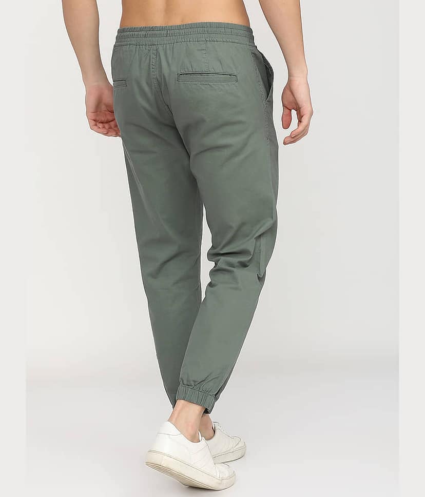 Highlander Slim Flat Men's Cargos - Green ( Pack of 1 ) view 3