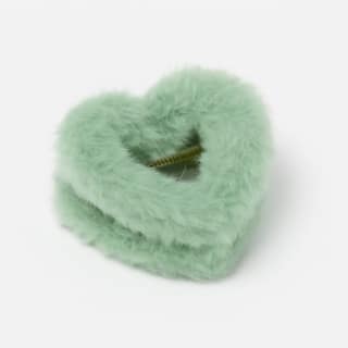 Heart Shape Fur Hair Claw