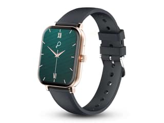 Pebble Viva 1.75 True HD Display, Bluetooth Calling, Female Health Monitoring, Voice Assistant, DIY Watch Faces, Full Touch, Step Tracker Smart Watch - Black
