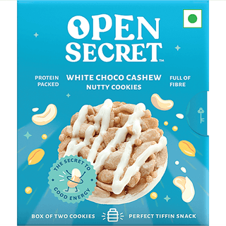 Open Secret White Choco Cashew Nutty Cookies Tiffin Box, 25 gm