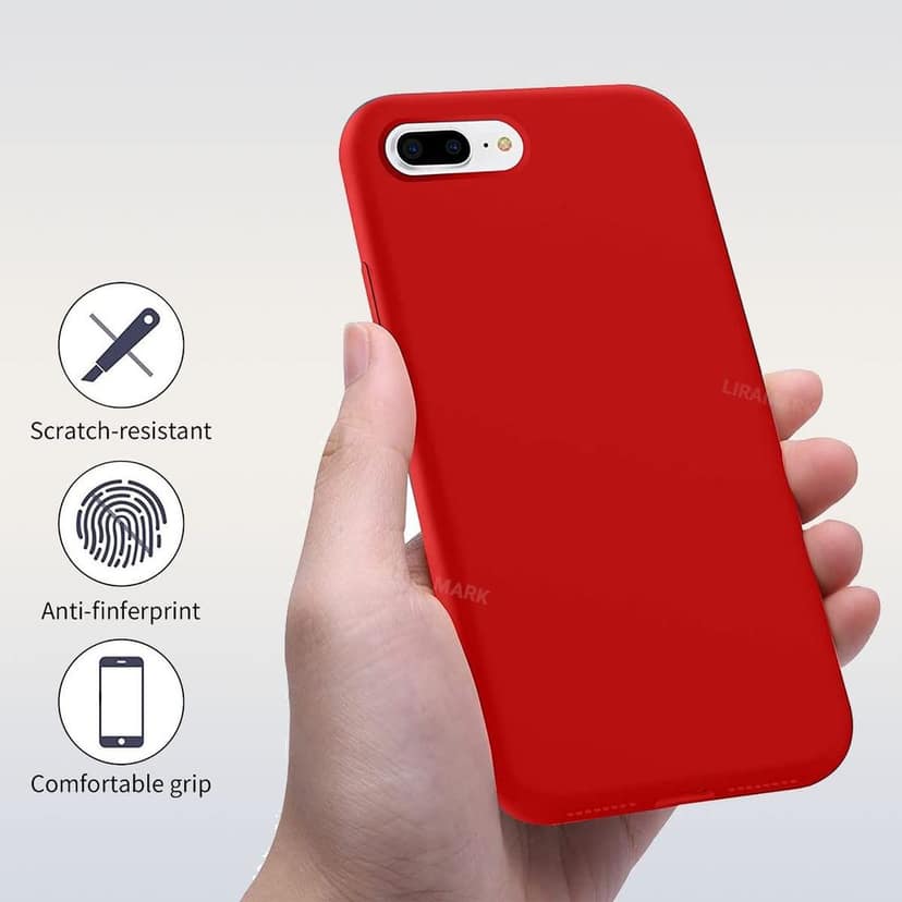 LIRAMARK Liquid Silicone Soft Back Cover Case for Apple iPhone 7 Plus / 8 Plus view 3