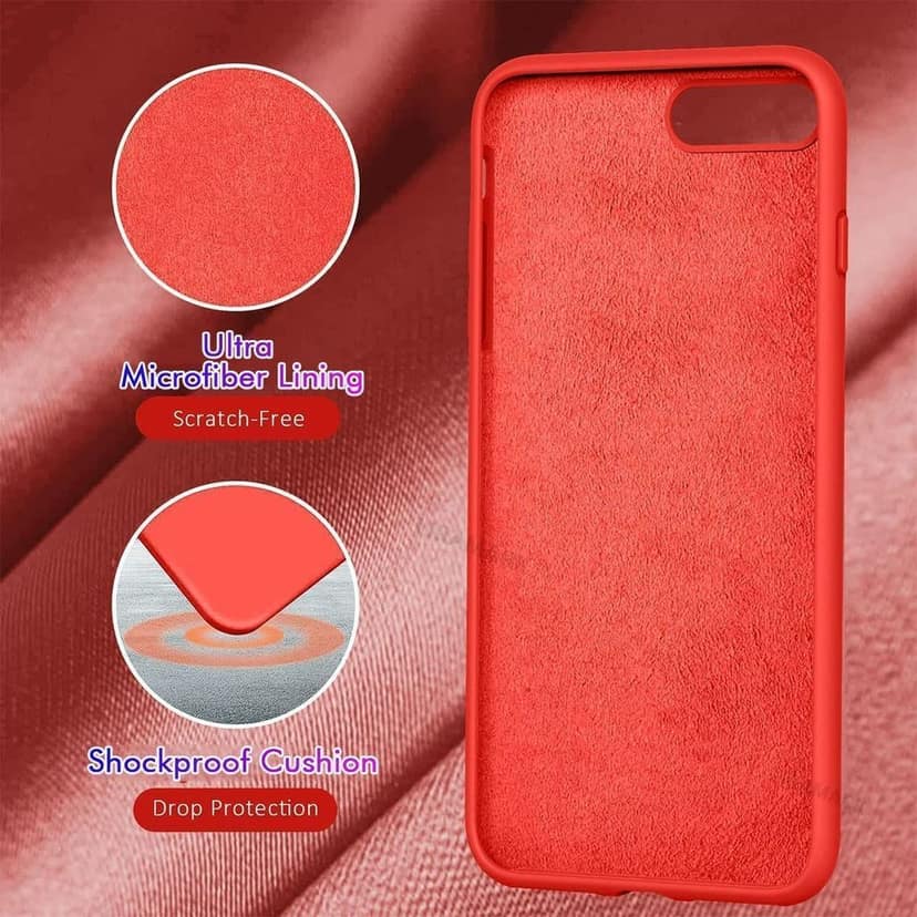 LIRAMARK Liquid Silicone Soft Back Cover Case for Apple iPhone 7 Plus / 8 Plus view 4