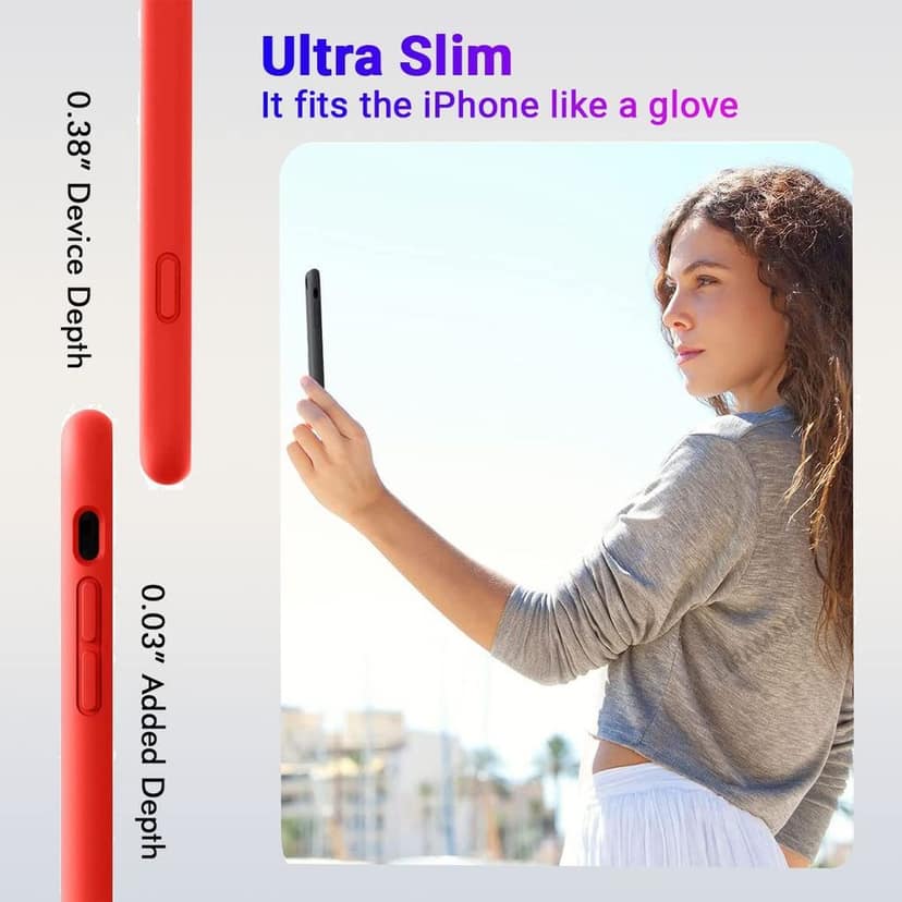 LIRAMARK Liquid Silicone Soft Back Cover Case for Apple iPhone 7 Plus / 8 Plus view 7