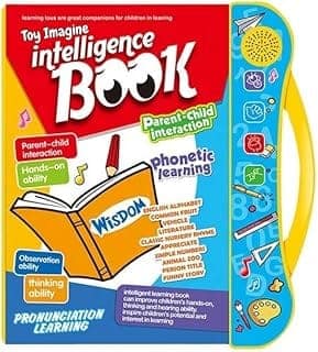 Toy Imagine Interactive Musical Learning Book for Kids|ABCD Alphabet, Rhymes, Educational Sound Toy|Best Gift for Boys, Girls, Toddlers|Parent-Child Activity|Ages 1-5|Smart & Fun
