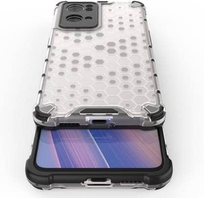 Faircost Hybrid Shockproof Back Cover for Oppo Reno 7 pro Hard Outside Soft Inside- (Polycabonate::Transparent) view 3