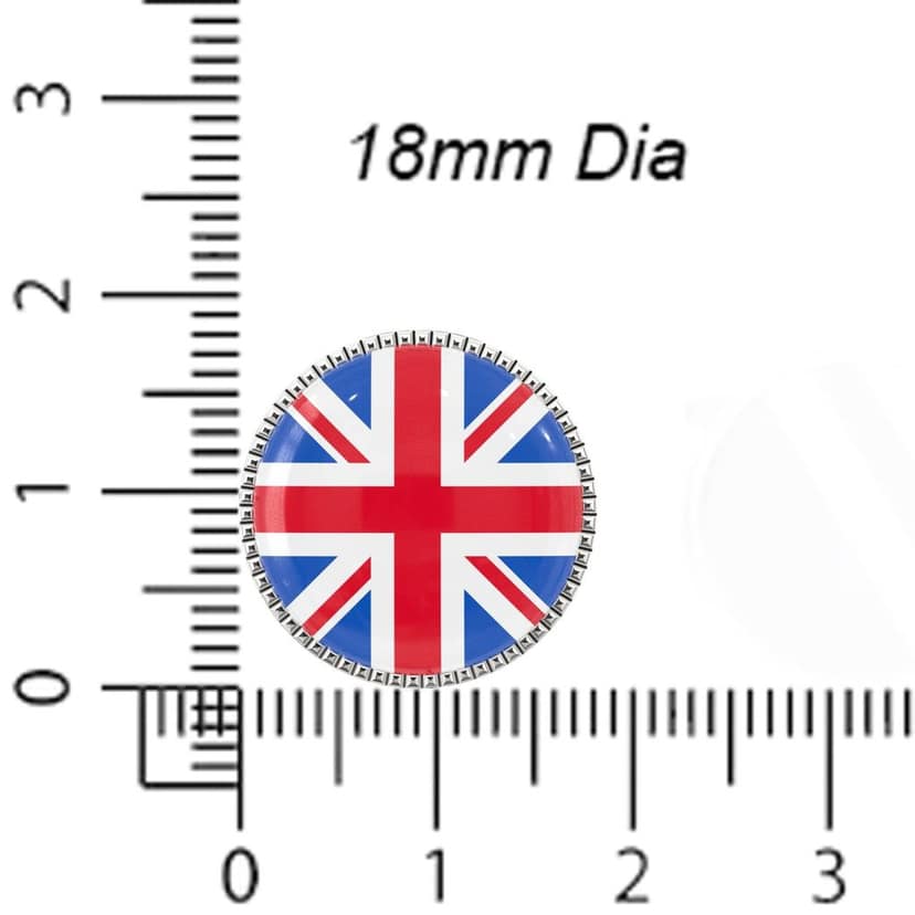 The Smart Buttons - Shirt Button Cover Cufflinks for Men - England Flag Style view 6