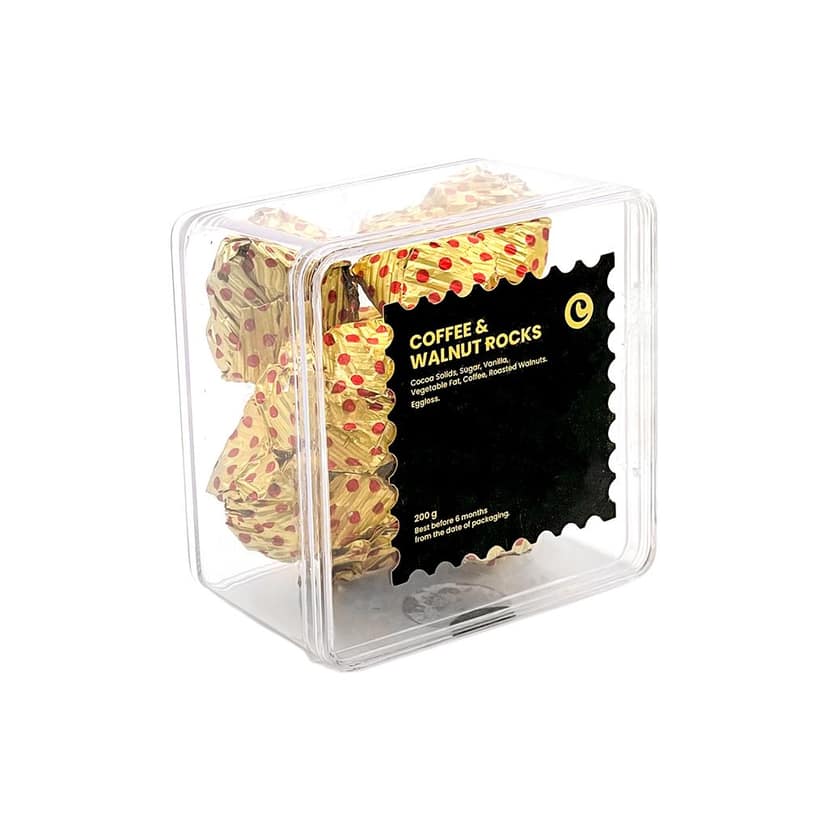 Chocopearl Coffee & Walnut Rocks Eggless Chocolate | Made with Cocoa Solids, Real Coffee, Roasted Walnuts & Vanilla | Crunchy Nutty Chocolate Bites | 100% Vegetarian - 200g view 6