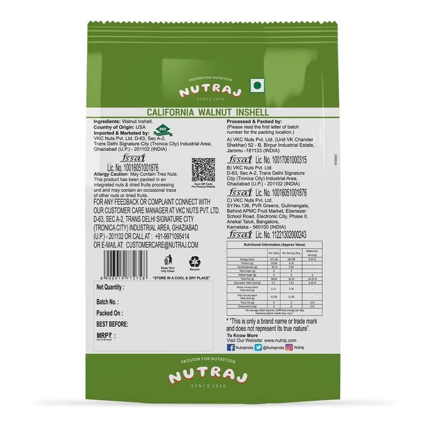 Nutraj California Inshell Walnuts 1Kg view 3
