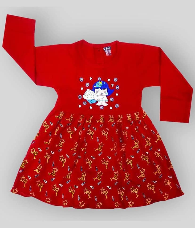 INFANT Pack of 1 Baby Boy 100% Cotton Frock ( Navy )
