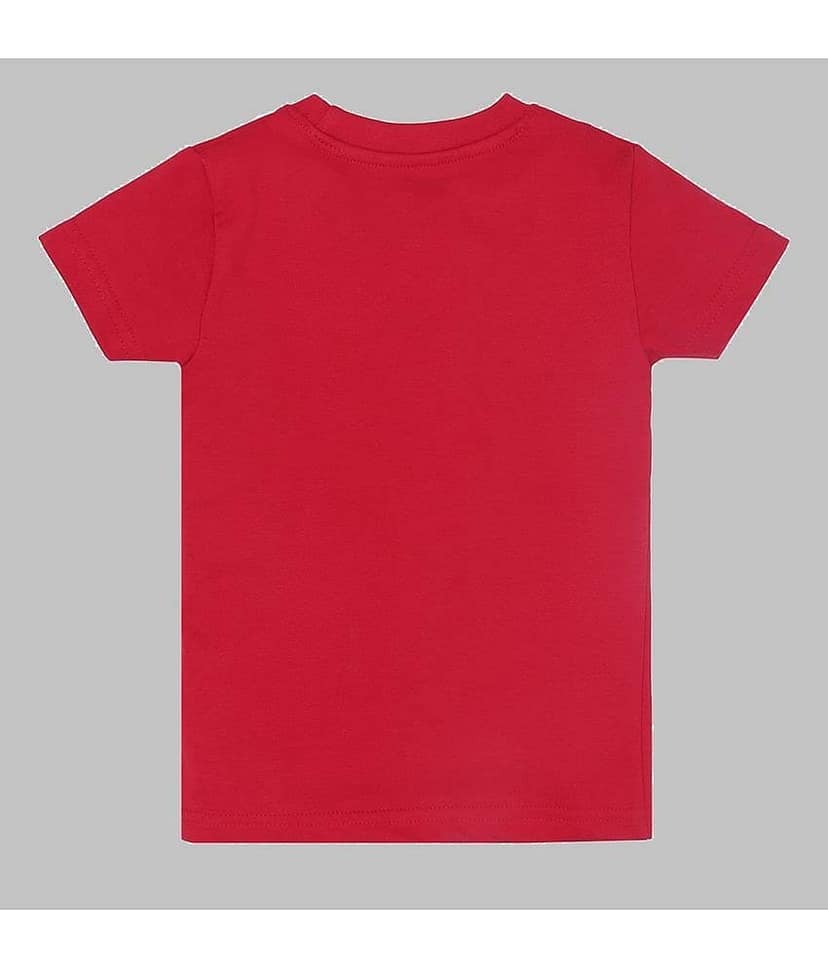 ETCHED DESIGN Pack of 1 Boys Cotton T-Shirt & Shorts Set ( Multicolor ) view 3