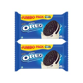 Cadbury Oreo Original Vanilla Sandwich Cream Biscuits Jumbo Pack - Pack of 2
