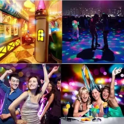 Elecsera LED Stage Light Disco Party Bulb Lamp Pack of 4 Single Disco Ball (Ball Diameter: 2.5 cm) view 4