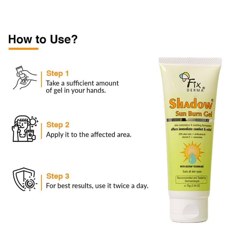 Fixderma Shadow Sun Burn Gel view 6