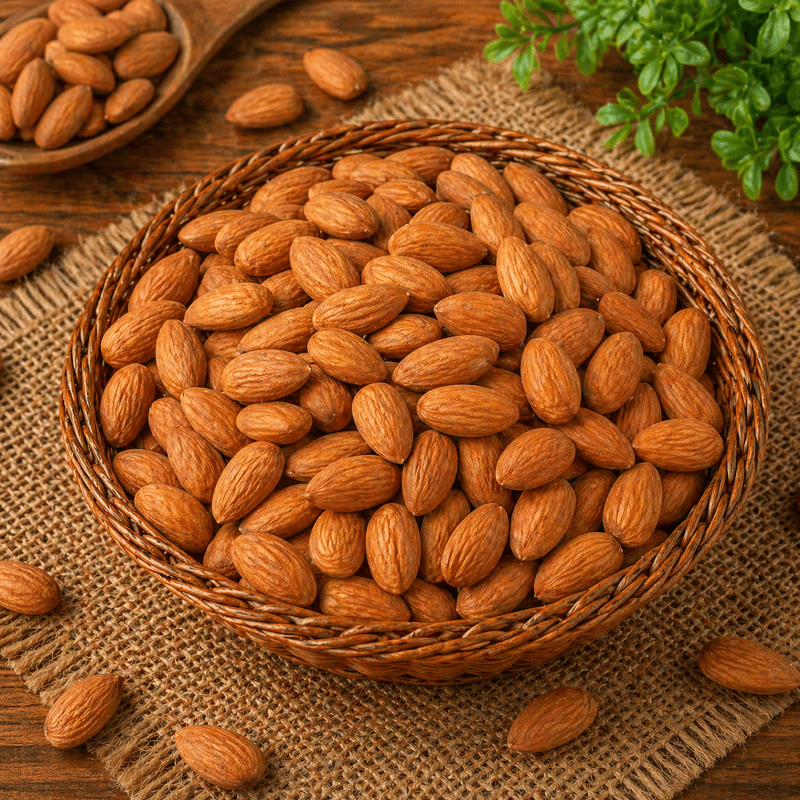 Roasted Almonds (1kg) | Crunchy & Nutrient-Rich Dry Fruit | Healthy Snacking