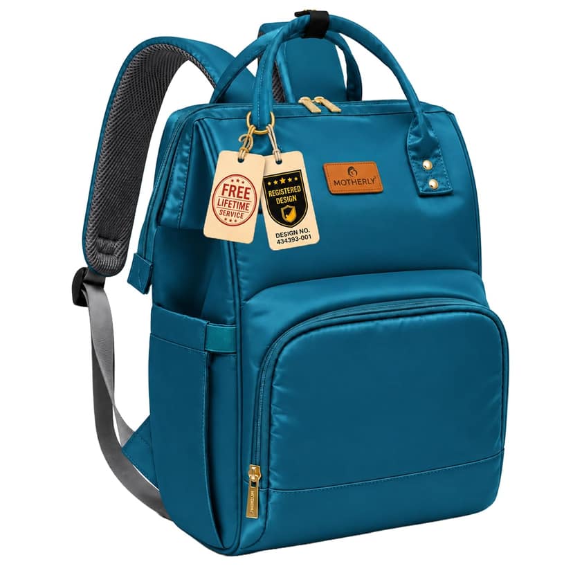 Motherly Patented Diaper Bag for Moms (Everyday Series,Azure) Motherly Patented Diaper Bag for Moms (Everyday Series,Azure) - Black Style 2 / Standard