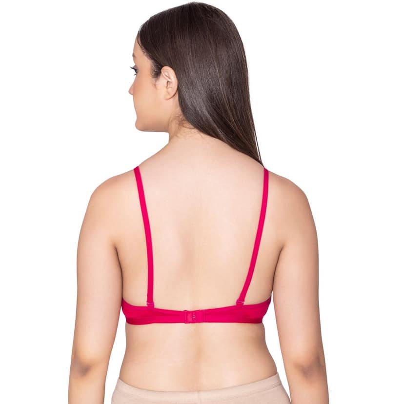 Bodycare polycotton wirefree convertible straps comfortable non padded bra-1531BB view 3