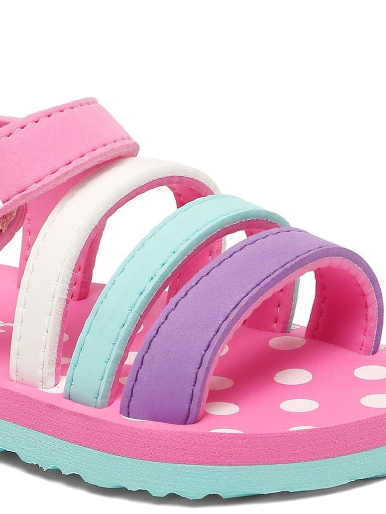 ONYC Premium Butterscotch Kids Sandals for Girls (Pink) view 2