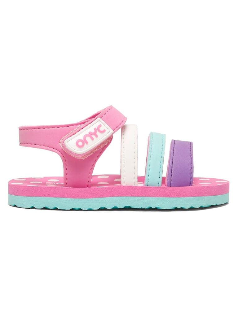 ONYC Premium Butterscotch Kids Sandals for Girls (Pink) view 6