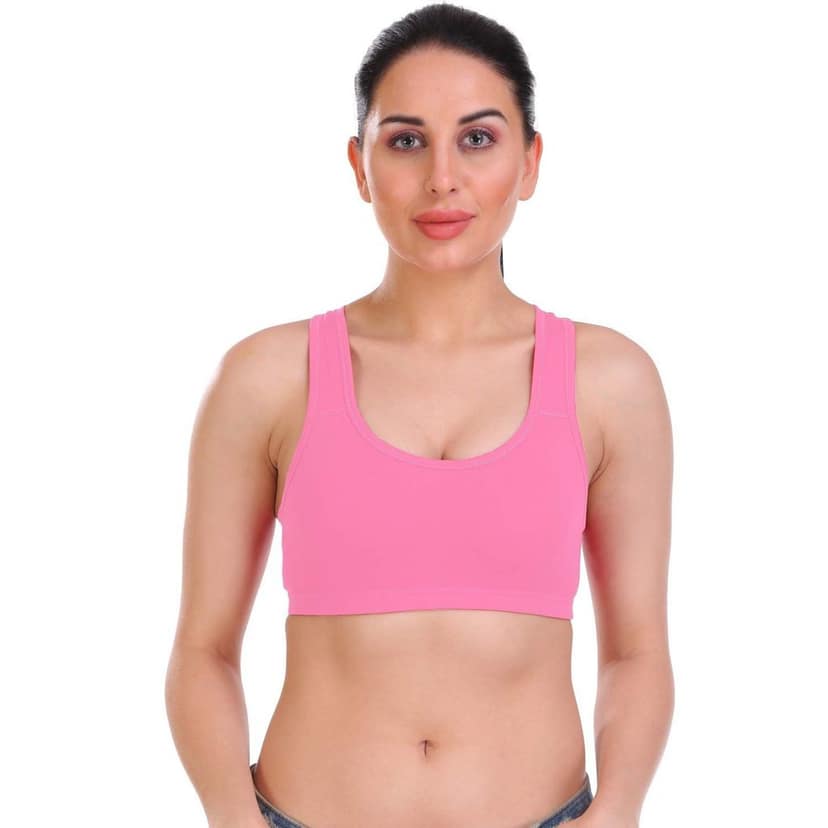 SONA Vibekart Women's Cotton Seamless Non Padded Racerback Sports Bra view 7