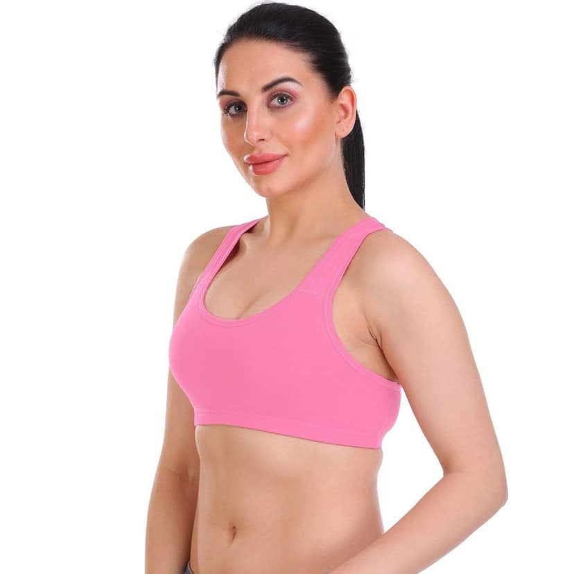 SONA Vibekart Women's Cotton Seamless Non Padded Racerback Sports Bra view 9