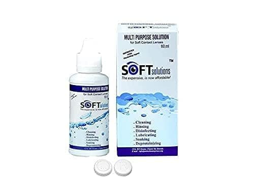 BLUE AND BROWN MD SPARKLE MONTHLY COLOR CONTACT LENS WITH CASE AND 60ML SOLUTION (PACK OF 2 PAIR) view 3