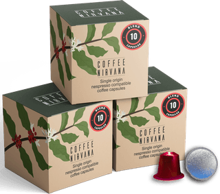 Coffee Nirvana, Blend, Box of 10, Nespresso Compatible Aluminum Capsules
