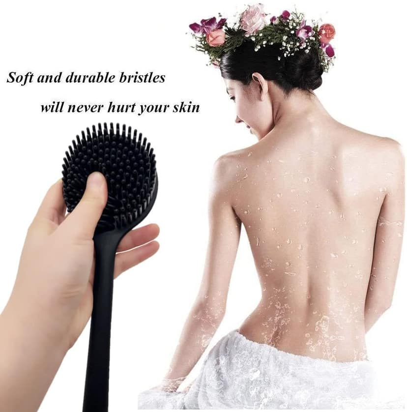 Silicone Back Scrubber with Long Handle for Exfoliation & Deep Cleansing view 4