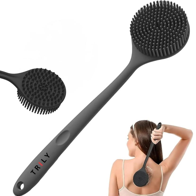 Silicone Back Scrubber with Long Handle for Exfoliation & Deep Cleansing view 5