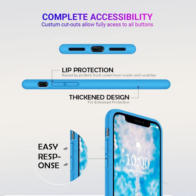 LIRAMARK Liquid Silicone Soft Back Cover Case for Apple iPhone 11 view 2