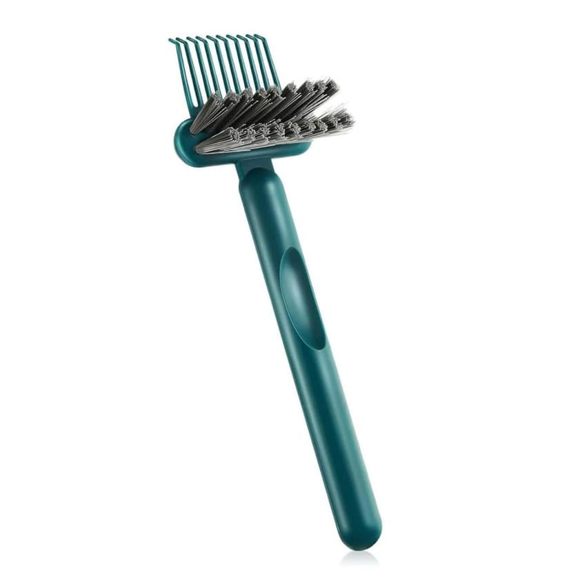2-in-1 Hair Brush Cleaner Tool - Professional Hair Brush Rake and Bristle Brush Combo - Efficient Hair Remover for Dust, Lint, and Tangled Hair - Essential Home & Salon Brush Maintenance Accessory