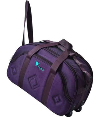 FEDRA - 40 Ltrs Purple Polyester Duffle Bag