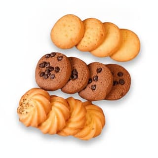 Assorted Butter and Chocolate Chip Cookie Collection - 1 kg - One pack of assorted cookies