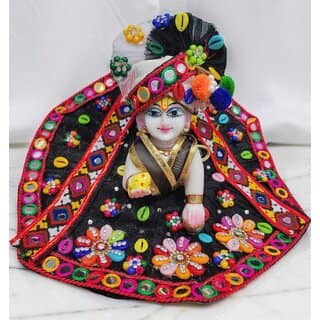 Handcrafted Laddu Gopal Ji Dress with Turban Devotional Wear