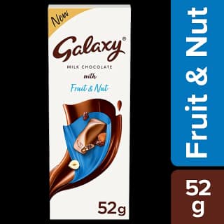 Galaxy Silky Smooth Milk Chocolate With Fruit & Nut, 52 G