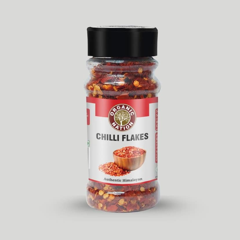 Organic Nation Chilly Flakes 60g (Pack of 2) | Spices for Pizza, Pasta & Salads | 100% Natural, Sun-Dried & Flavorful | No Preservatives | Spicy Seasoning for Cooking & Garnishing view 6